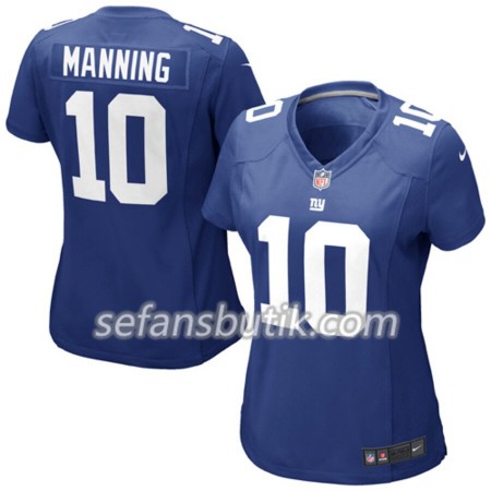 New York Giants Tröjor Eli Manning 10 Nike Blå - Dame New York Giants Tröjor Eli Manning 10 Nike Blå - Dame